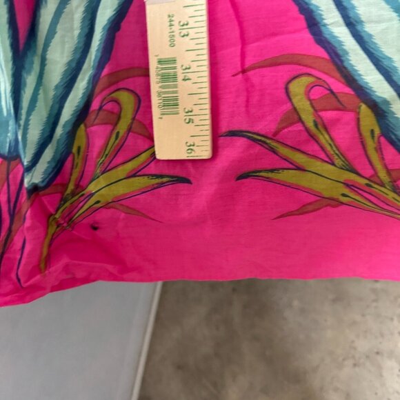 Maurices Dress Womens L Pink Floral Maxi Sundress Empire V Neck Smocked NEW - Picture 10 of 11